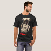 Cute Pug Grafsteen 962 T-shirt (Voorkant volledig)