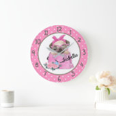Cute Pug Grote Klok (Huis)