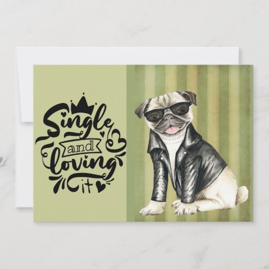 Cute Pug guy | Eén Valentijn die van belang is Feestdagenkaart (Voorkant)