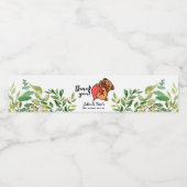 Cute Pug Hartelijk dank Baby shower Waterflaconeti Waterfles Etiket (Enkel label)