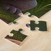 Cute Pug Holding a Heart Legpuzzel (Zijkant)