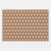 Cute Pug-hond Pootjes Inpakpapier Set van 3 Vel (Voorkant 2)