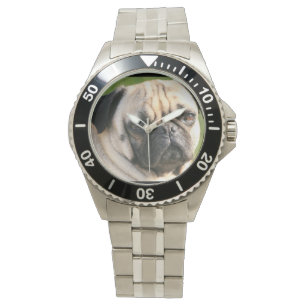 Cute Pug Horloge