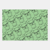 Cute Pug Inpakpapier Vel (Voorkant 3)