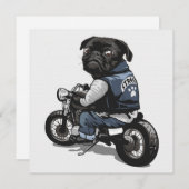 Cute Pug Kaart (Voorkant / Achterkant)