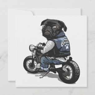 Cute Pug Kaart