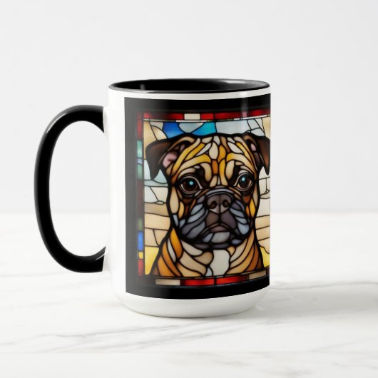 Cute Pug Keramische Koffiemok Mok (Links)