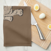 Cute Pug Kitchen Towel - Brown Theedoek (Quarter Fold)