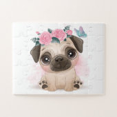 Cute Pug Legpuzzel (Horizontaal)