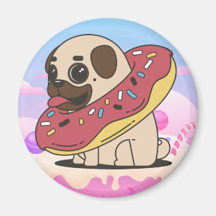 Cute Pug Magneet
