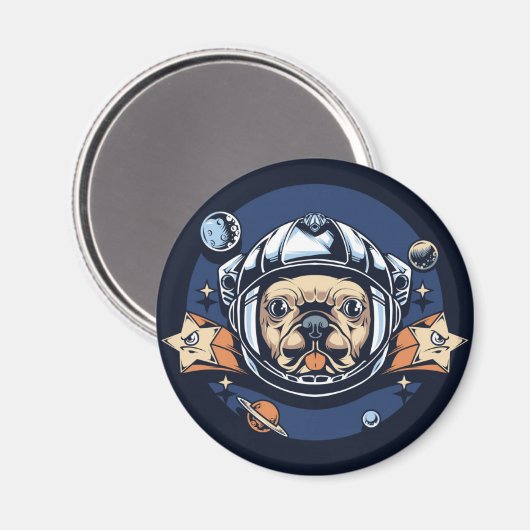 Cute Pug Magneet (Voorkant / Achterkant)