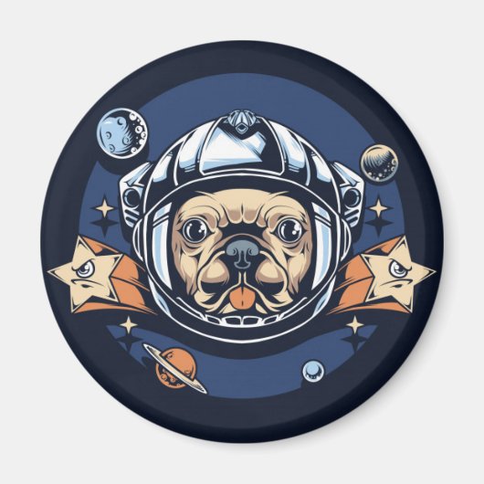 Cute Pug Magneet (Voorkant)
