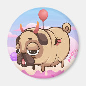 Cute Pug Magneet (Voorkant)