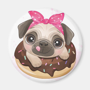 Cute Pug Magneet