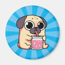 Cute Pug Magneet