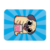 Cute Pug Magneet (Horizontaal)