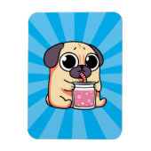Cute Pug Magneet (Verticaal)