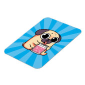 Cute Pug Magneet (Linkerzijde)