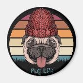 Cute Pug Magnet (Voorkant)