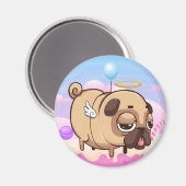 Cute Pug Magnet (Voorkant / Achterkant)