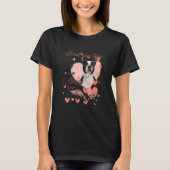 Cute Pug mama hoort Happy Moederdag Love Dog T-shirt (Voorkant)