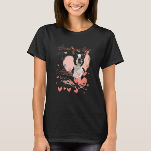 Cute Pug mama hoort Happy Moederdag Love Dog T-shirt (Voorkant)