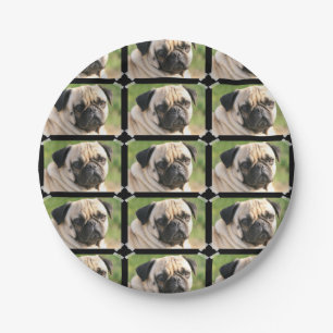 Cute Pug Papieren Bordje