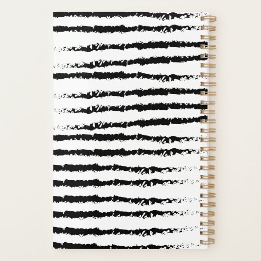 Cute Pug-patroon Planner (Achterkant)