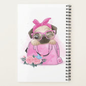 Cute Pug Planner (Achterkant)