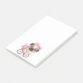 Cute Pug Post-it® Notes (Schuin)