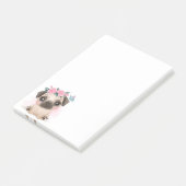 Cute Pug Post-it® Notes (Schuin)