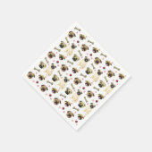 Cute Pug Print Paper Napkins Servet (Hoek)