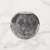 Cute Pug Puppy Birthday Confetti (Kleine voorkant)