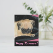 Cute Pug Puppy Briefkaart (Staand voorkant)
