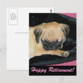 Cute Pug Puppy Briefkaart (Voorkant / Achterkant)