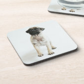 Cute Pug Puppy Drankjes Onderzetter (Linkerzijde)
