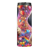 Cute Pug Puppy Love Heart Thermosbeker (Achterkant)