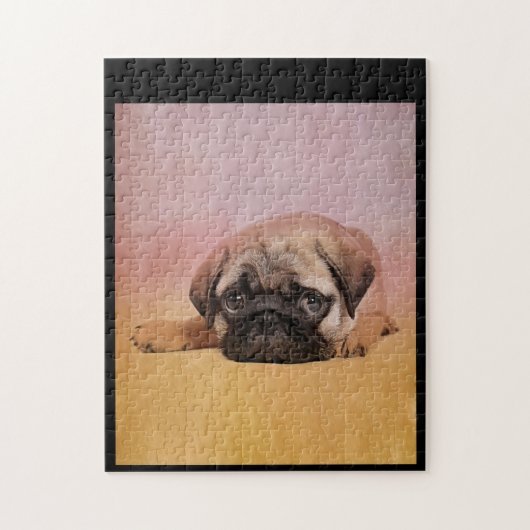 Cute Pug Puppy | Pug Hondenliefhebbers Cadeau Legpuzzel (Verticaal)