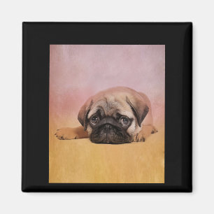 Cute Pug Puppy Pug Hondenliefhebbers Cadeau Magneet