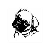 Cute Pug Rubberstempel (Afrduk)