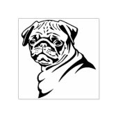 Cute Pug Rubberstempel (Afrduk)