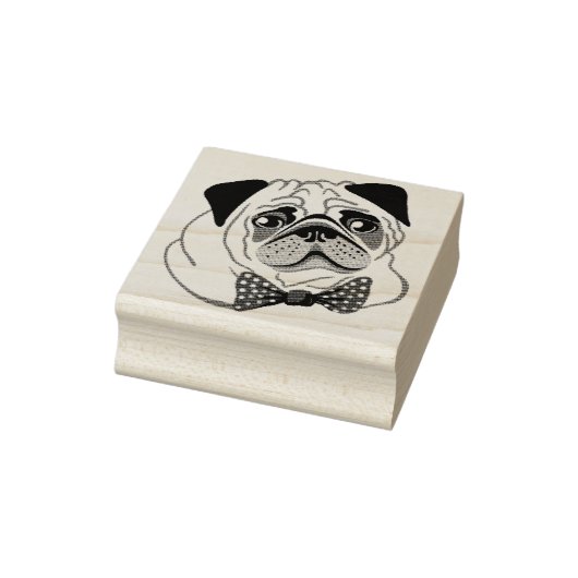 Cute Pug Rubberstempel (Stempel)
