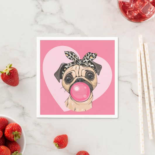 Cute Pug Servet (Insitu)