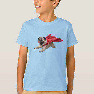 Cute Pug Superhelden T-Shirt voor Kinderen