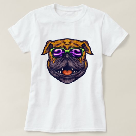 Cute Pug T-Shirt (Design voorkant)
