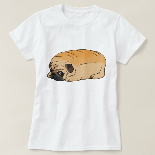 Cute Pug T-Shirt (Design voorkant)