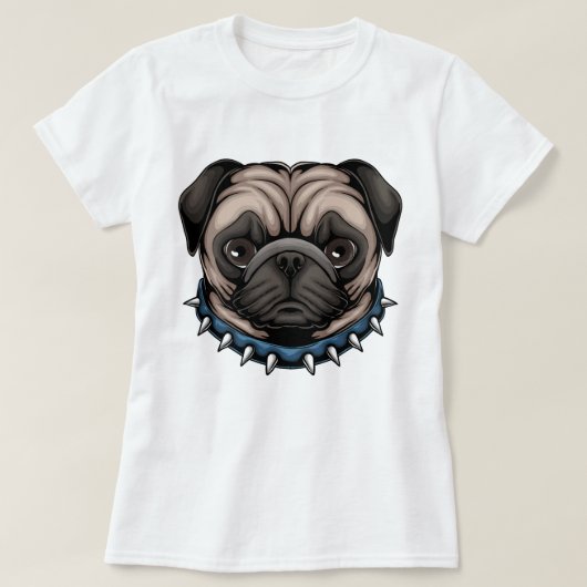 Cute Pug T-Shirt (Design voorkant)