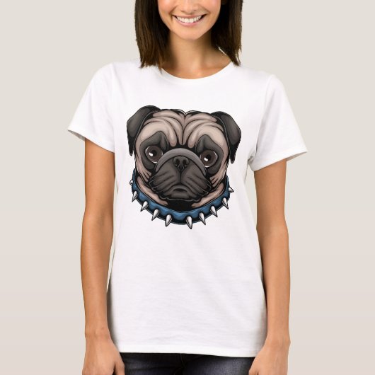 Cute Pug T-Shirt (Voorkant)