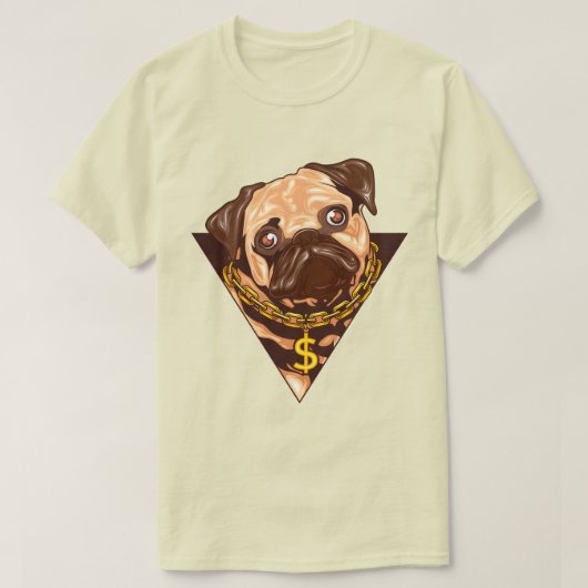 Cute Pug T-Shirt (Design voorkant)