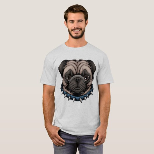 Cute Pug T-Shirt (Voorkant volledig)